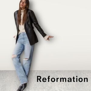 Reformation x Revolve Women’s  Zoe High Rise Loose Jeans 29x30 Montauk Destroyed